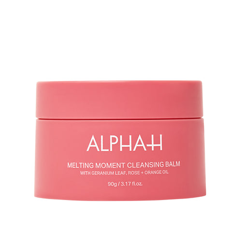 Alpha-H Melting Moment Cleansing Balm with Geranium Leaf, Rose + Orange Oil 90g